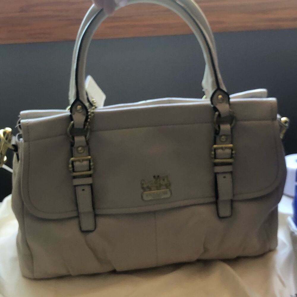 Coach Leather Flap Madison bag - Picture 5 of 13